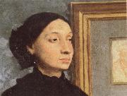 Edgar Degas Detail of The Bellini painting